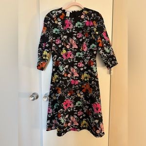 Oscar de la renta long sleeve dress size 8